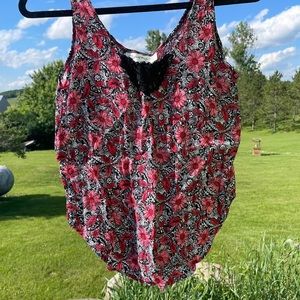 vintage floral tank top